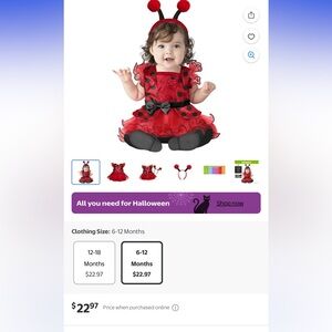 Lovebug Baby Costume (2 piece)